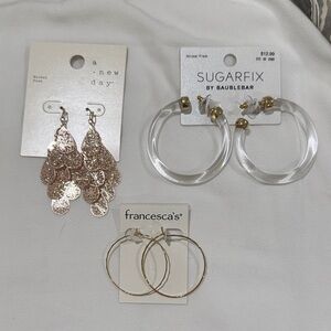 Francesca's Gold Hoop Earrings